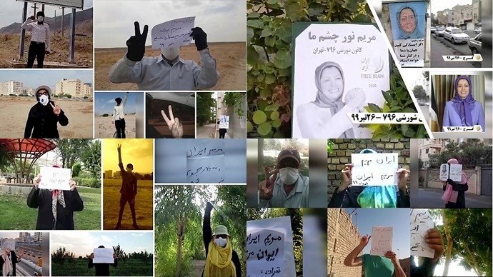 Nearly hundred cities across Iran witnessed activities of the Iranian Resistance Units, an internal network of the MEK during the whole month of July.