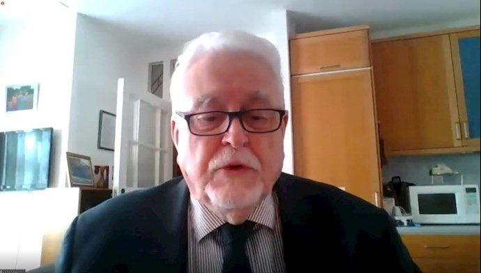 Lord Ken Maginnis of Drumglass, member of the House of Lords, in an online conference discussing the 1988 massacre in Iran—September 10, 2020