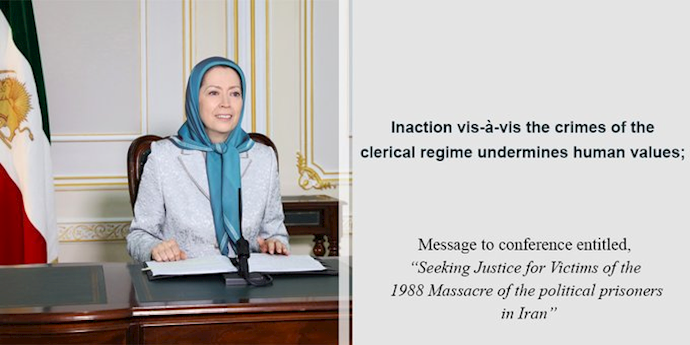 NCRI President-elect Maryam Rajavi delivered a message to an online conference discussing the 1988 massacre in Iran—September 10, 2020