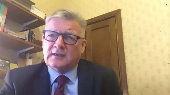 British MP Steve McCabe at the Iranian opposition conference focusing on Iran’s human rights violations—September 16, 2020