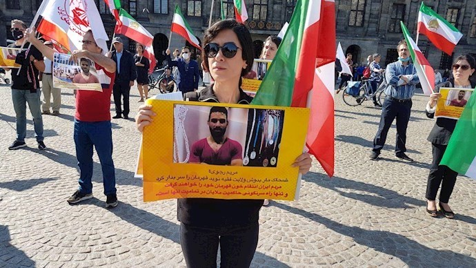 reedom-loving Iranians protest the execution of Navid Afkari—September 12, 2020