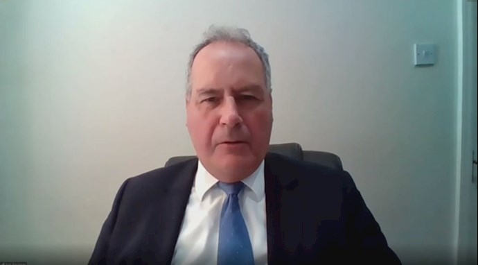 MP Bob Blackman in an online conference discussing the 1988 massacre in Iran—September 10, 2020