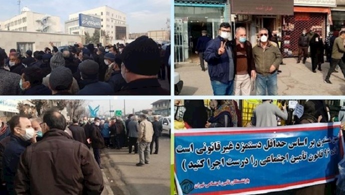 Nationwide protests by pensioners in Iran