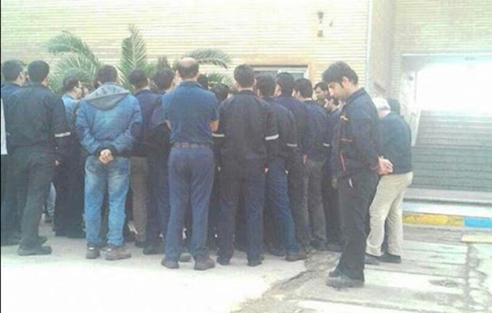 Protest by Mahshahr pipeline workers